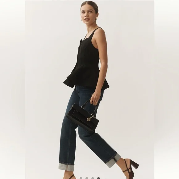 By Anthropologie Seamed Scuba Corset Tank